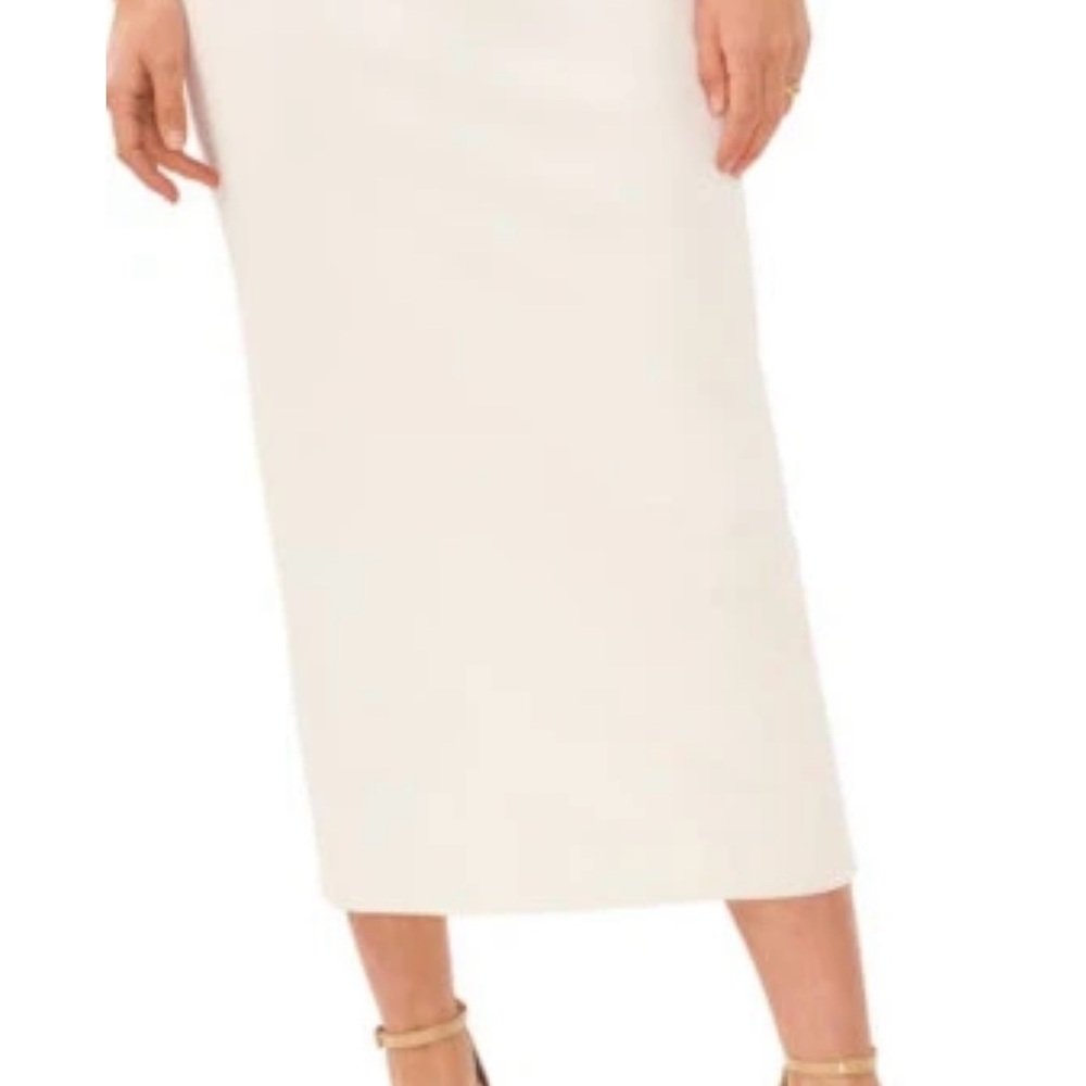Elegant White Midi Skirt